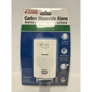 Kidde Plug-In Carbon Monoxide Detector, AC plug in , text button, and battery